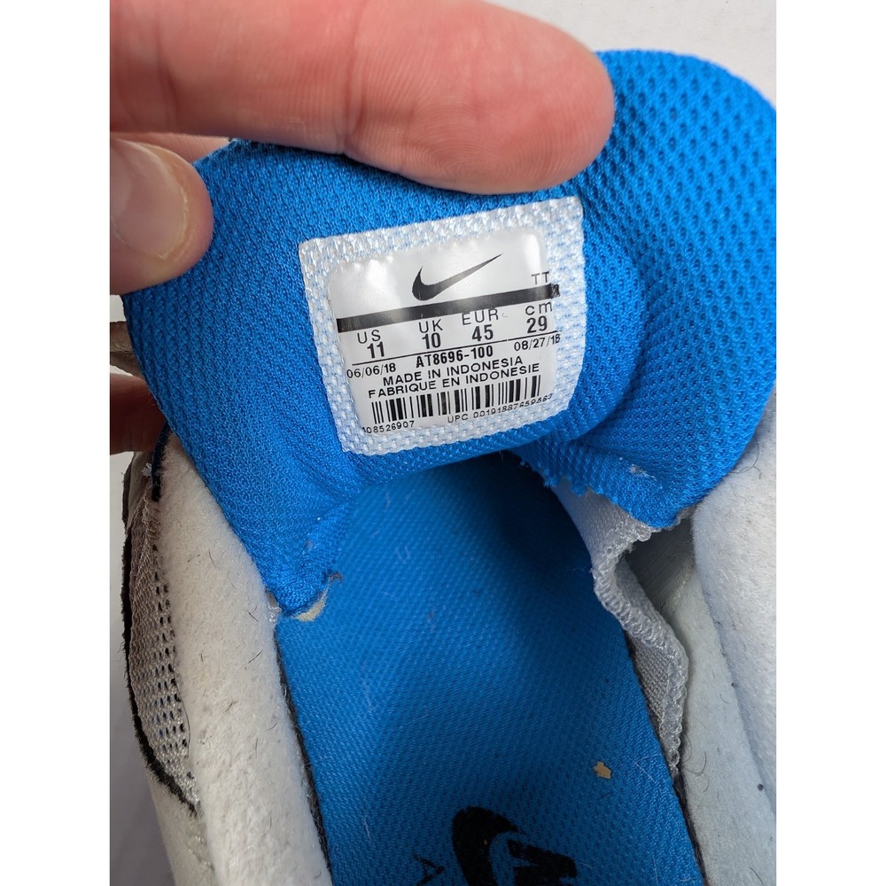 Nike Air Max 95 OG Crystal Blue Mens Size 11 AT8696-100 Gray Sneakers Shoes - Picture 7 of 8